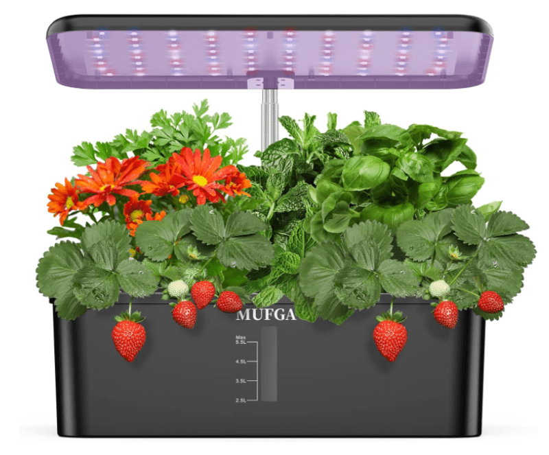 Hydroponics Growing System, Indoor Garden with LED Grow Light